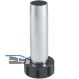 CAMAR Sockelverstellfu� Stahl konisch 80mm Stahl verzinkt