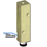 Sockel-H�henversteller 135 x 34 x 34 mm, Fichte