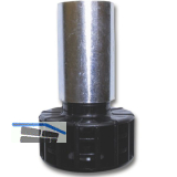 CAMAR Sockelverstellfu� 28 x 200 mm Stahl verzinkt/Kunststoff schwarz