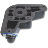 CAMAR Oberteilgleiter Einschrauben Stahl verzinkt/Kunststoff schwarz