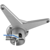 CAMAR Ersatz-Befestigungsplatte oben - Tischfuss zylindrisch/Aluminia � 60 mm