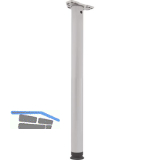 CAMAR Tischfu� Zoom rund 60 x 700 mm Stahl silberfarbig