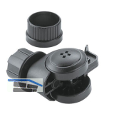 CAMAR M�belrolle zu Tischfu� Zoom zylindrisch, Kunststoff schwarz