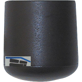 Fu�kappen f�r Rundrohr � 18 mm schwarz