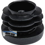 Lamellenstopfen � 95mm Wandst�rke 1,5 - 4 mm schwarz