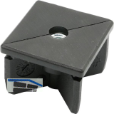 Lamellenstopfen mit Gewindeloch M10 50 x 50 mm schwarz