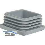 Lamellenstopfen 80 x 50 mm Wandst�rke 1,5 - 3,5 mm grau