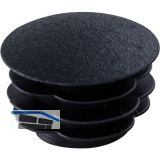 Lamellenstopfen gew�lbt � 22mm Wandst�rke 0,8 - 3 mm schwarz