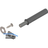 BLUM TIP-ON f�r T�ren 956.1004 Kurzversion mit Magnet, platingrau