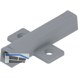 BLUM TIP-ON Kreuz-Adapterplatte 956A1501, Langversion, platingrau