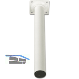 ELEMENT SYSTEM M�belfu� Rundrohr � 30 mm, L�nge 100 mm, Stahl wei�