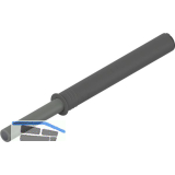BLUM TIP-ON f�r T�ren 956A1006F Langversion mit Puffer, starke Feder platingrau