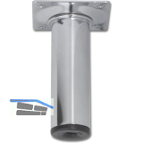 ELEMENT SYSTEM M�belfu� Rundrohr � 30 mm, L�nge 250 mm, Stahl verchromt