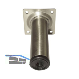 ELEMENT SYSTEM M�belfu� Rundrohr � 30 mm, L�nge 300 mm, Stahl Edelstahl Effekt