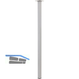 ELEMENT SYSTEM M�belfu� Quadratrohr 25 x 700 mm Stahl silber