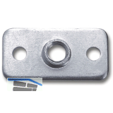 Montageplatte f�r Dekorf��e Holz/Edelstahl 40x20 mm, Stahl verzinkt