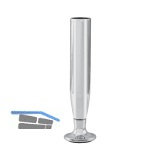 Dekorfu� Torino � 25 x 100 mm Messing verchromt