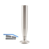 Dekorfu� Torino � 25 x 100 mm Messing vernickelt matt