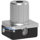 CAMAR H�henversteller zum Einbohren 316, Bohr � 16 mm, Zamak/Kunststoff schwarz