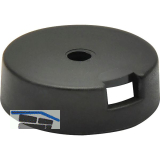 QuickClick Basisteil zum Anschrauben � 20 mm, H�he 7 mm, Kunststoff schwarz