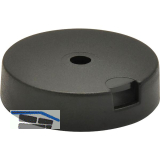 QuickClick Basisteil zum Anschrauben � 25 mm, H�he 7 mm, Kunststoff schwarz