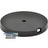 QuickClick Basisteil zum Anschrauben � 50 mm, H�he 5 mm, Kunststoff schwarz
