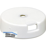 QuickClick Basisteil zum Anschrauben � 20 mm, H�he 7 mm, Kunststoff wei�