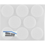 Filzgleiter rund, 28,Materialst�rke 3 mm, selbstklebend, wei�, Inhalt 8 ST