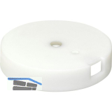 QuickClick Basisteil zum Anschrauben � 30 mm, H�he 7 mm, Kunststoff wei�