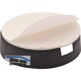 QuickClick Basisteil zum Kleben � 25 mm, H�he 6 mm, Kunststoff schwarz