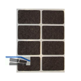 Filzgleiter 36 x 22 x 3 mm selbstklebend braun