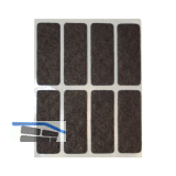 Filzgleiter 44 x 16 x 3 mm selbstklebend braun
