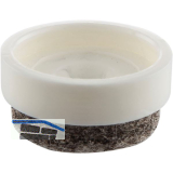 QuickClick Einsatz ULTRASOFT zum Aufdr�cken � 17 mm, Kunststoff wei�