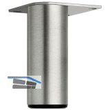 Dekorfu� Fu� fix, � 40 mm, L�nge 120 mm, Aluminium geb�rstet