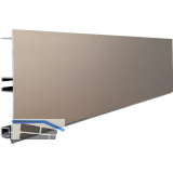 VOLPATO Sockelblende 100 mm Alu Edelstahl-Effekt