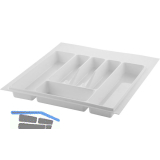 VOLPATO Besteckeinsatz Serie 72 KB 500 mm Kunststoff Wei�