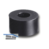 Abstandhalter, � 20 mm, Bohr � 10 mm, L�nge 10 mm, Hart-PVC schwarz