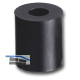 Abstandhalter, � 20 mm, Bohr � 10 mm, L�nge 20 mm, Hart-PVC schwarz