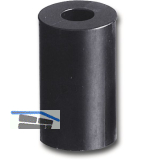 Abstandhalter, � 20 mm, Bohr � 10 mm, L�nge 27 mm, Hart-PVC schwarz