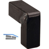 Knopf Aruba Breite 10 mm, H�he 25 mm, Schwarzstahl schutzlackiert