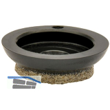 QuickClick Einsatz ULTRASOFT zum Aufdr�cken � 20 mm, Kunststoff schwarz