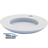 QuickClick Einsatz HYPER zum Aufdr�cken � 25 mm, Kunststoff grau