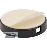 QuickClick Basisteil zum Kleben � 40 mm, H�he 6 mm, Kunststoff schwarz