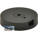 QuickClick Basisteil Duo zum Anschrauben � 30 mm, H�he 7 mm, Kunststoff schwarz