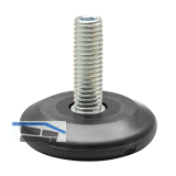 QuickClick H�henverstellschraube Kunststoff-Einsatz, �37mm, M10x25mm, schwarz