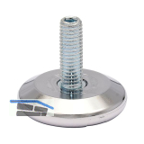 QuickClick H�henverstellschraube Kunststoff-Einsatz, �37mm, M10x25mm, verchromt