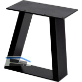 SIMAUSROM Bankkufe Trapez Stahl schwarz lackiert