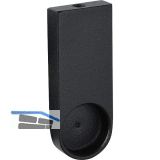 SIMAUSROM Schrankrohrlager Endst�ck rund 25 mm Aluminium schwarz