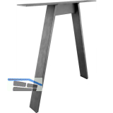 SIMAUSROM Tischkufe A-Form Schwarzstahl schutzlackiert