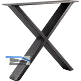 SIMAUSROM Bankkufe X-Form Breite 450 mm Schwarzstahl schutzlackiert